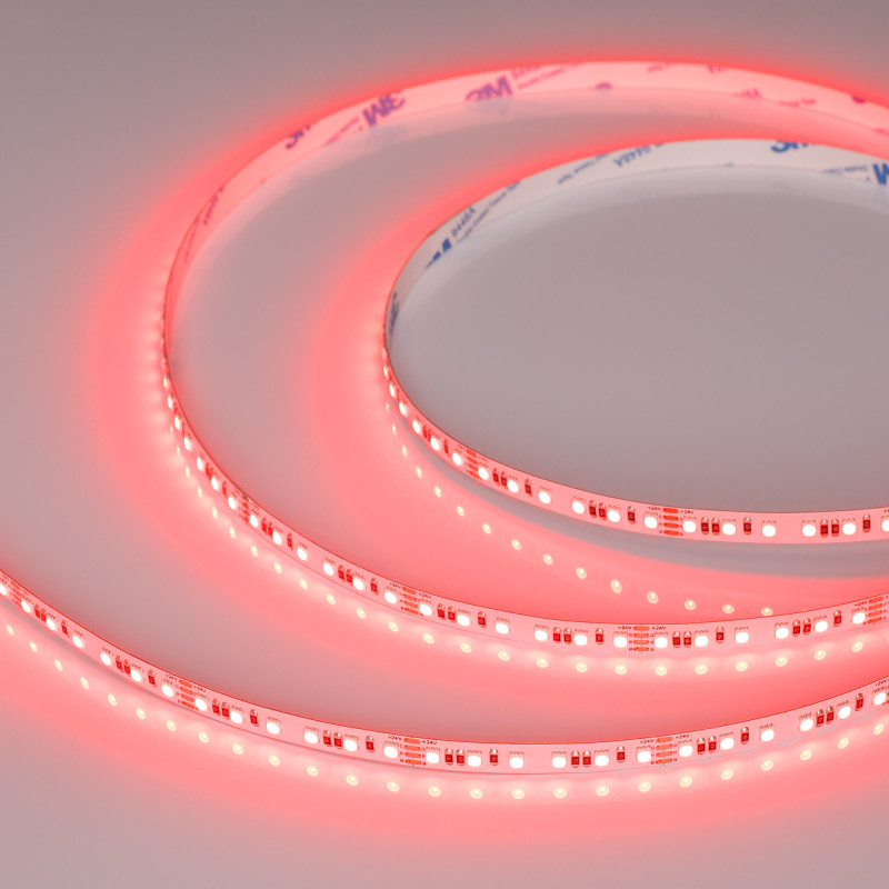 Лента RT-A120-8mm 24V RGB (12 W/m, IP20, 2835, 5m) (Arlight, 5 лет) 042905. Цена указана за 5 метров. Продается кратно 5 метрам.