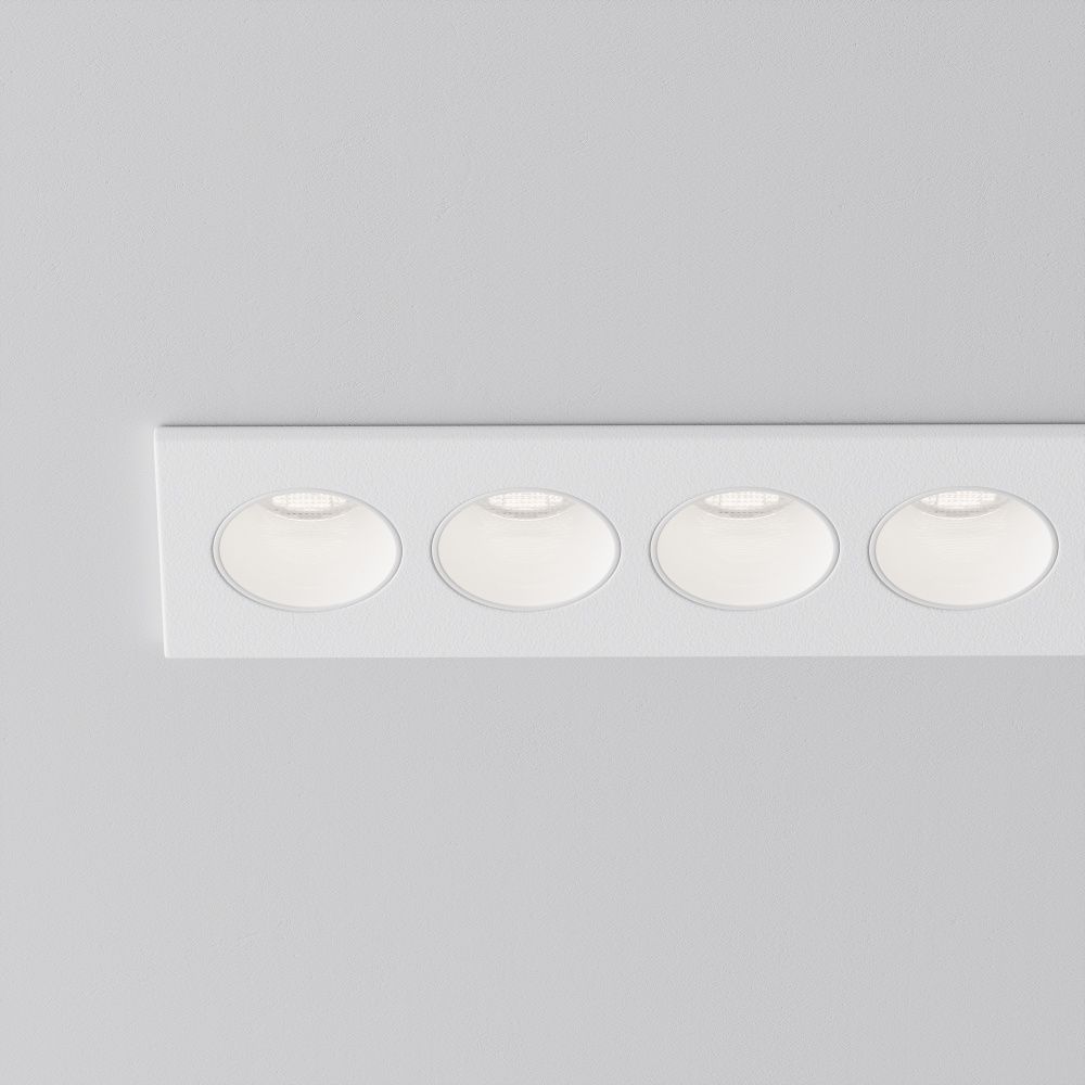 Встраиваемый светильник  DL065-20W3-6K-W 25,5*3,1*-3,95 см, *LED*20W, 6000K, Maytoni technical Points DL065-20W3-6K-W, Белый