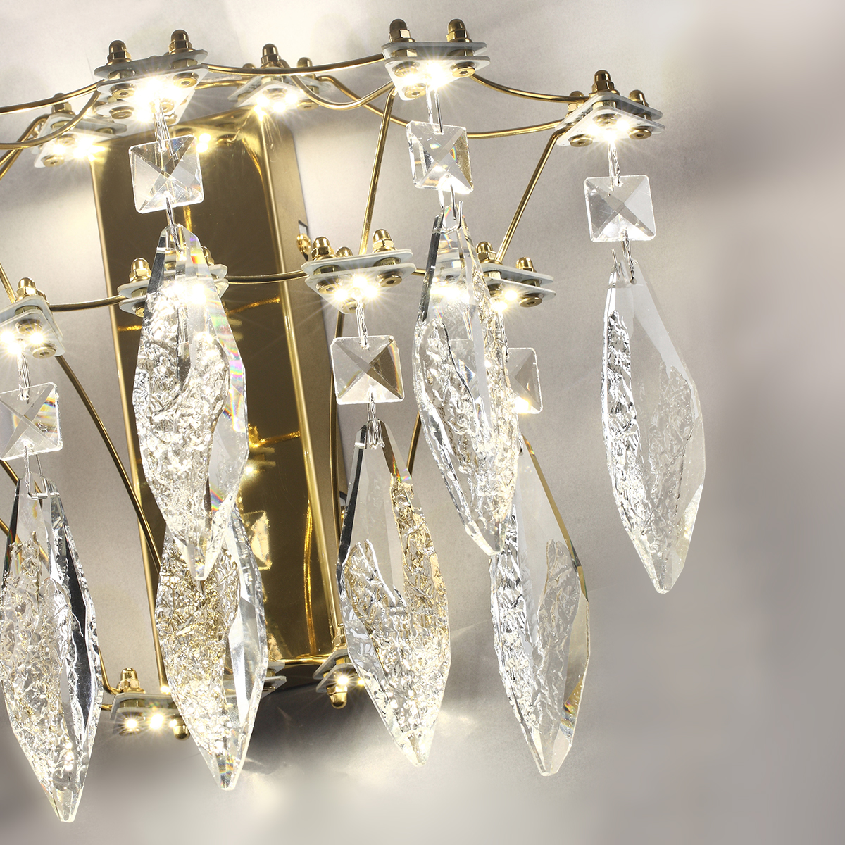 Бра 36*LED*25W, 4000К, 2250lm Odeon Light Flamenco 7000/25WL, золото