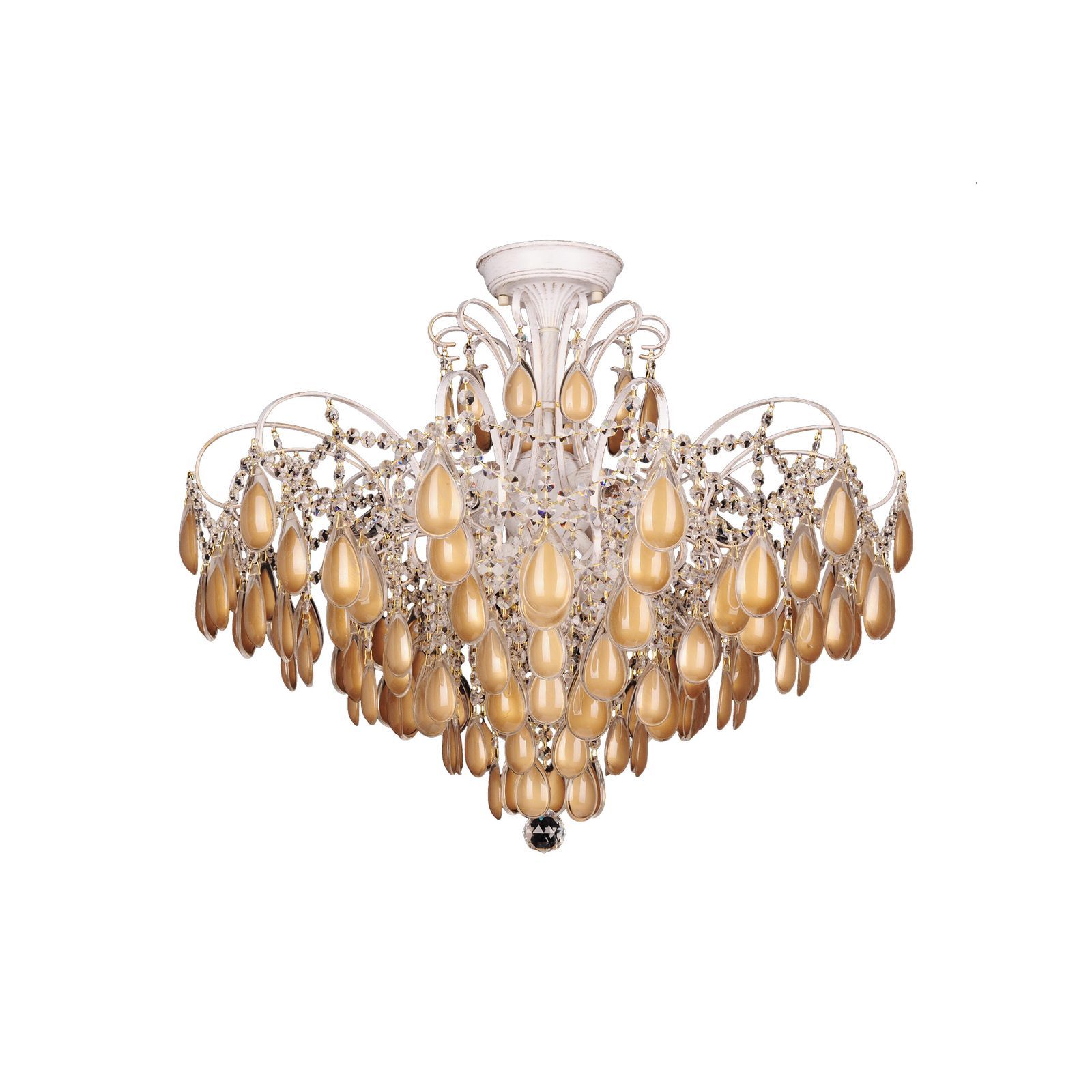 Люстра Omnilux Agrigento OML-74507-10, диаметр 75 см, золото