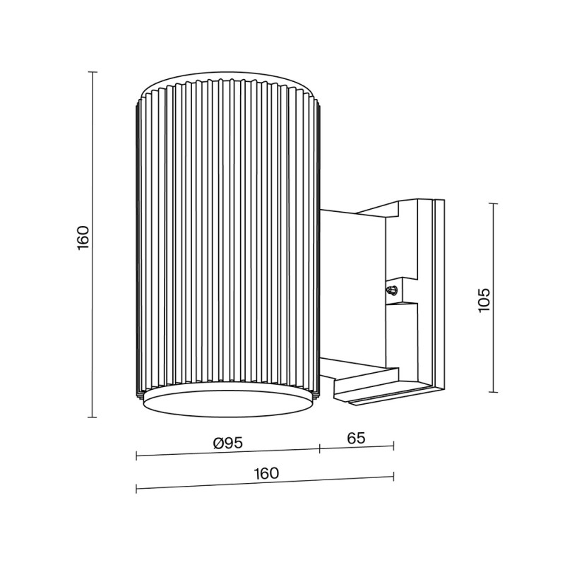 Светильник 16 см, Maytoni Rando O419WL-01W, белый