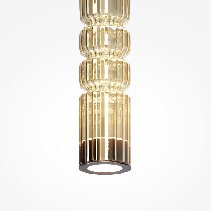 Подвесной светильник 8*8*384 см, LED, 12W, 3000К, Maytoni Ordo MOD272PL-L12BS3K черный