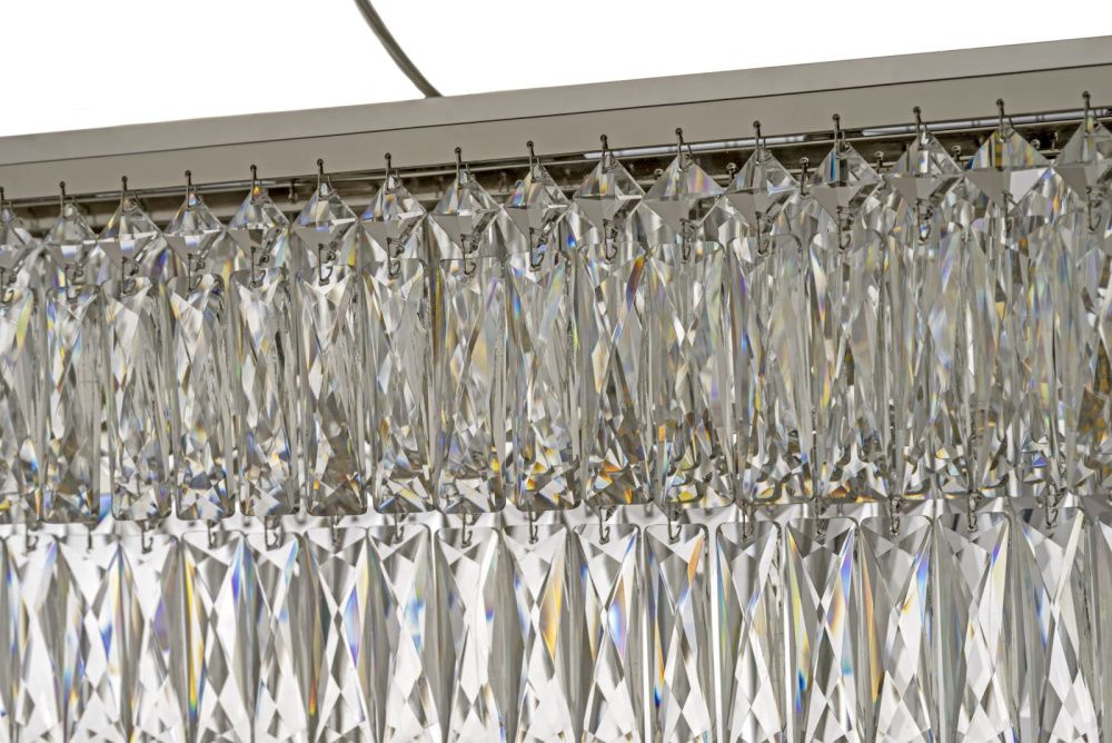 Люстра подвесная *31*22 см, 10*G9*40W, Arti Lampadari Acquaro Acquaro E 1.5.120x30.100 NP, никель