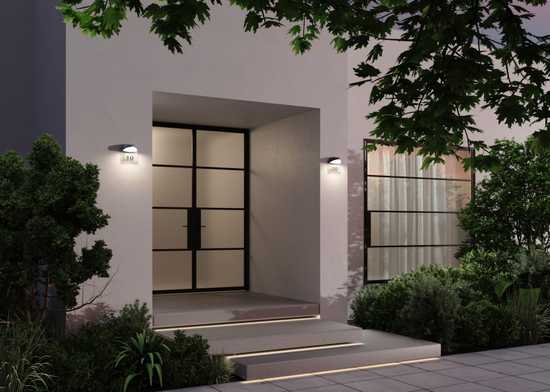 Светильник настенный 16,1*9,9*18,4 см, LED, 7W, 3000К, Maytoni Gloss O447WL-L7GF3K серый