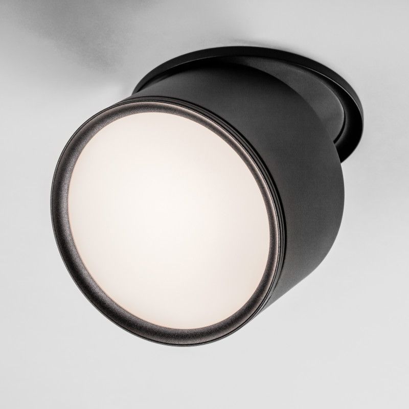 Спот *10*-6,4 см, *LED*12W, 3000/4000/6000K, Lightstar Acuto 215857, черный