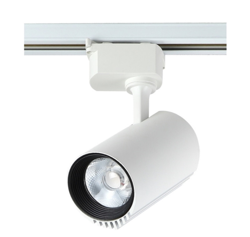 Cветильник трековый однофазный 7 см, 1*20W, 3000K, Crystal Lux CLT 0.31 007 20W WH Белый