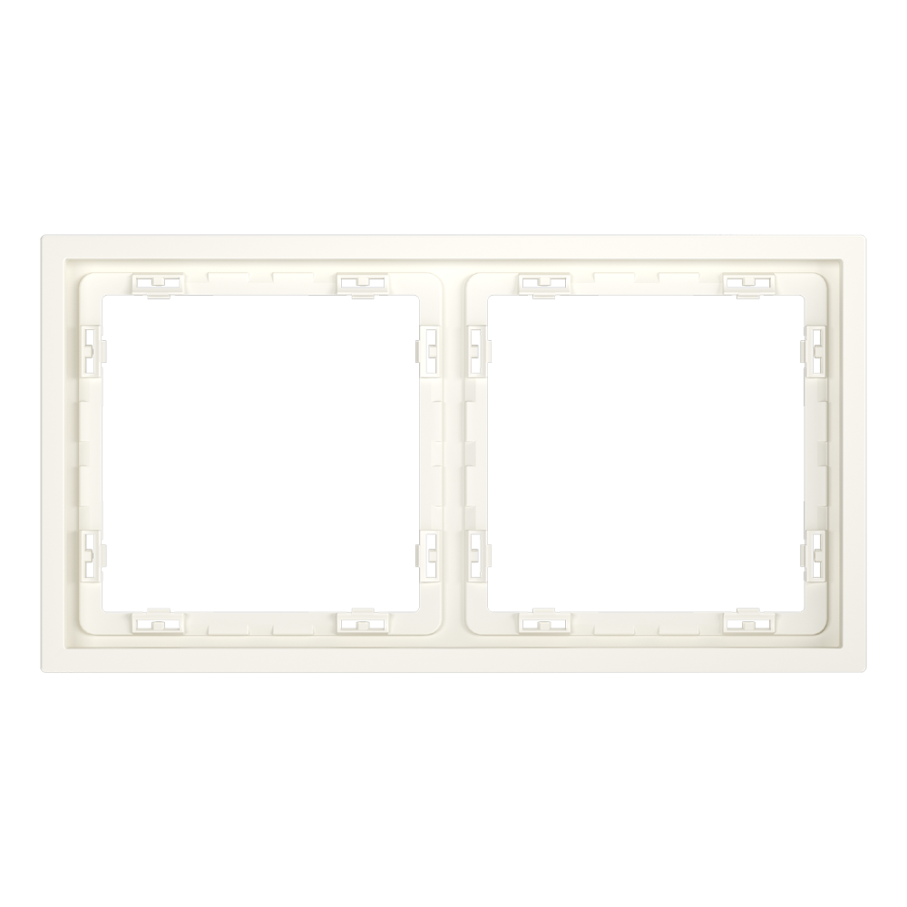 Рамка пластиковая S70 на 2 пост, хлопок Voltum VLS100213