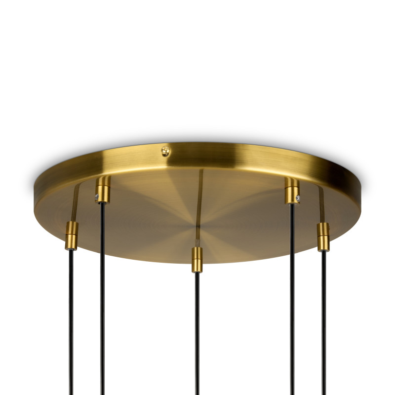 Светильник 49 см, Freya Crystal FR1012PL-05BS , латунь