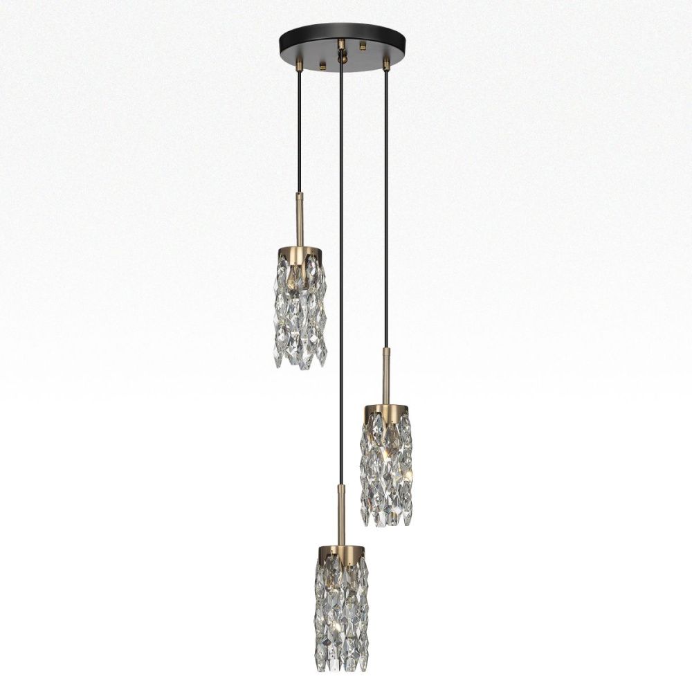 Подвесной светильник 25 см, Citilux Ronin CL326013, черный-бронза