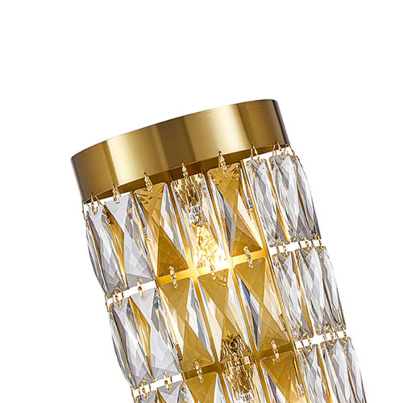 Бра Favourite Magnitudo 4090-3W, D190*W115*H525, золота, плафон состоит из прозрачного хрусталя оригинальной формы