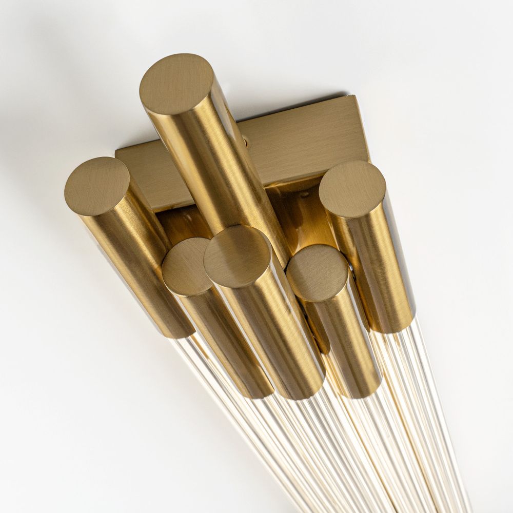 Настенный светильник 70 см, 15W, 4200K, Modestyle MS.1577.700 BS, латунь