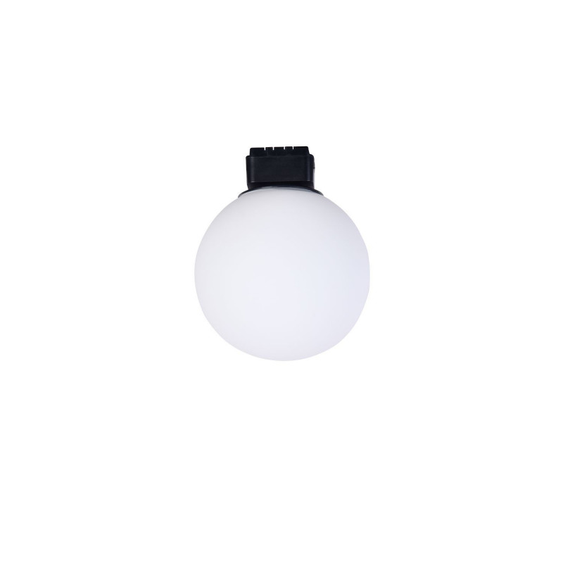 Потолочный светильник Favourite Unika 4155-1U, D100*H120, магнитный светильник черного цвета на шинопровод с плафоном из белого выдувного стекла