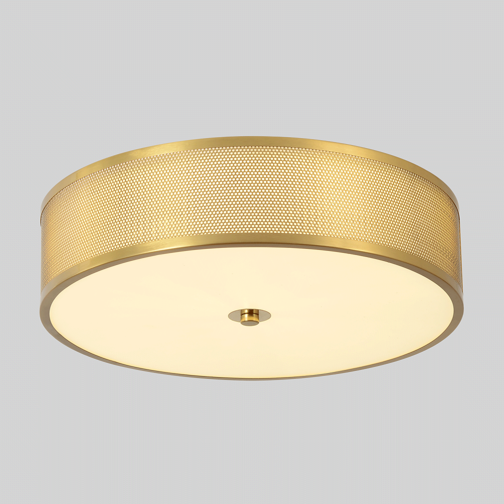 Светильник потолочный *40*10- см, *LED*32W, 3000-6000K, Crystal Lux Button BUTTON PL32W LED, Латунь