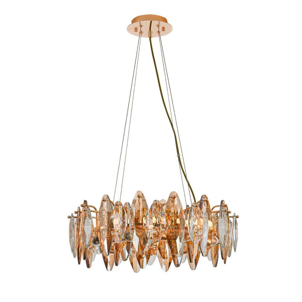 Подвесная люстра 50 см, Favourite Glans 4719-8P, золото
