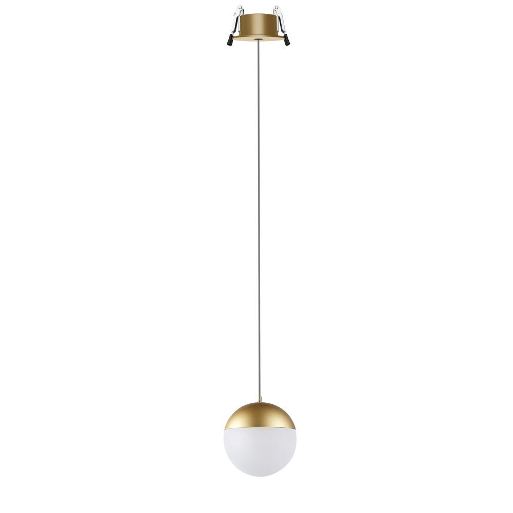 Светильник встраиваемый 9*263,4 см, вр 5 см, *LED*10W, 3000K, Mantra Kilda MAN8437, золотой