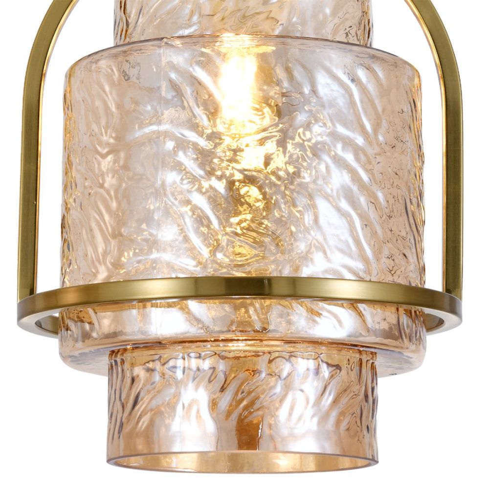 Подвесной светильник 24 см, Indigo Aura 11069/1P Amber V000596, бронза