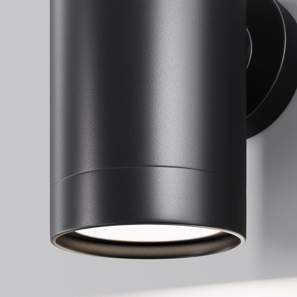 Бра 8,7-9,7 см, 1*GU10*10W Maytoni Clyde O493WL-01B, Черный