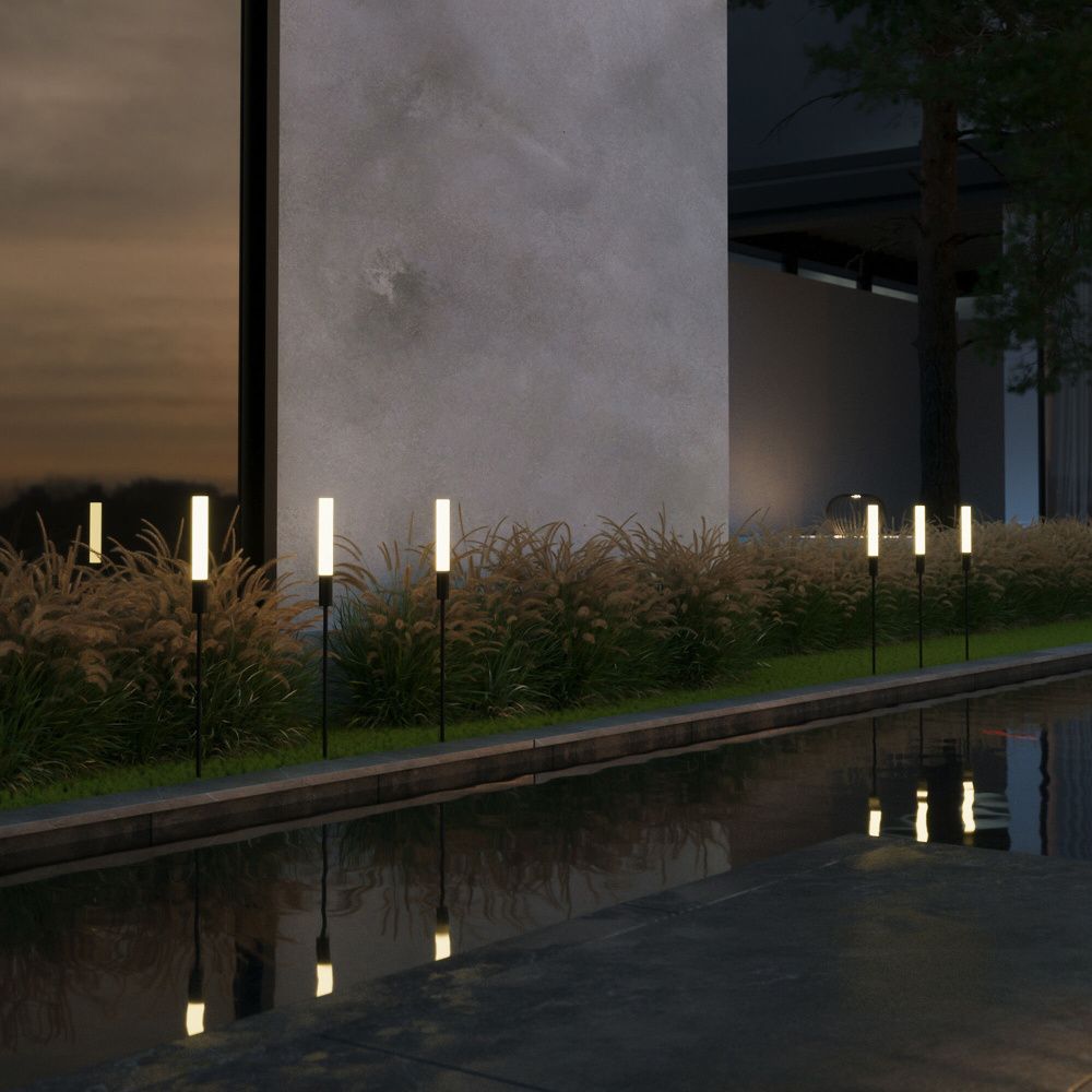 Уличный светильник 3*3*59 см, LED, 3W, 4000K, Elektrostandard Invi 35155/F,