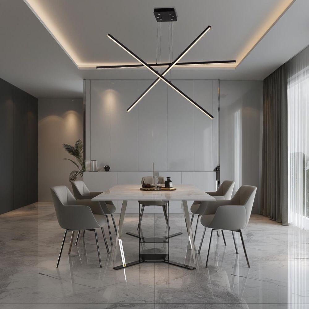 Подвесная люстра 120*125 см, 90W, 3000-6000K, Citilux Стиг CL203231 черный