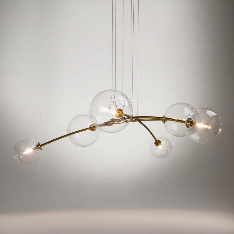 Подвесной светильник  20*0*130 см, G4 6 20W, К, Латунь Maytoni Mood MOD172PL-06BS