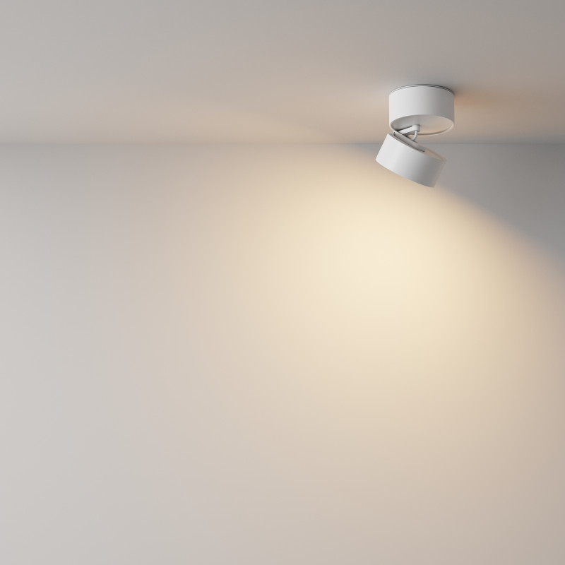 Накладной светильник 8,5*8,5*8 см, LED, 12W, 3000К, Maytoni Technical ONDA C024CL-12W3K-W-1 белый