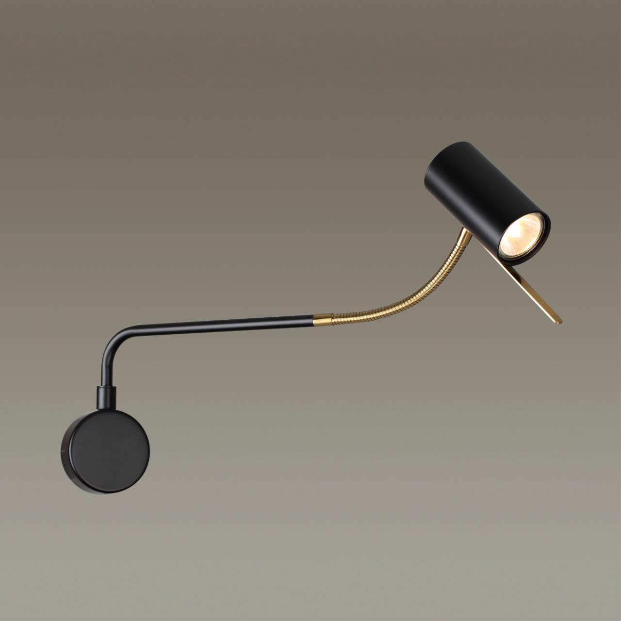Светильник 20 см, Odeon Light GIGI 4382/1W, черный