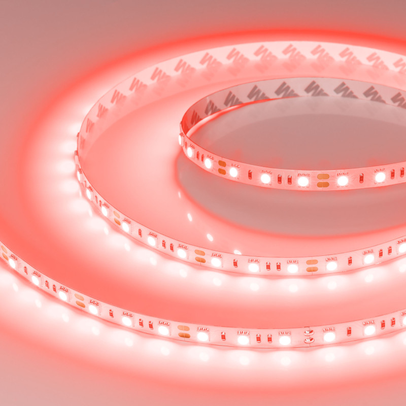 Лента RT-B60-10mm 12V Red (14.4 W/m, IP20, 5060, 5m) (Arlight, 14.4 Вт/м, IP20) 012343(2). Цена указана за 5 метров. Продается кратно 5 метрам.