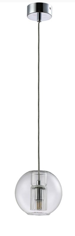 Светильник подвесной Crystal Lux BELEZA SP1 B CHROME, хром