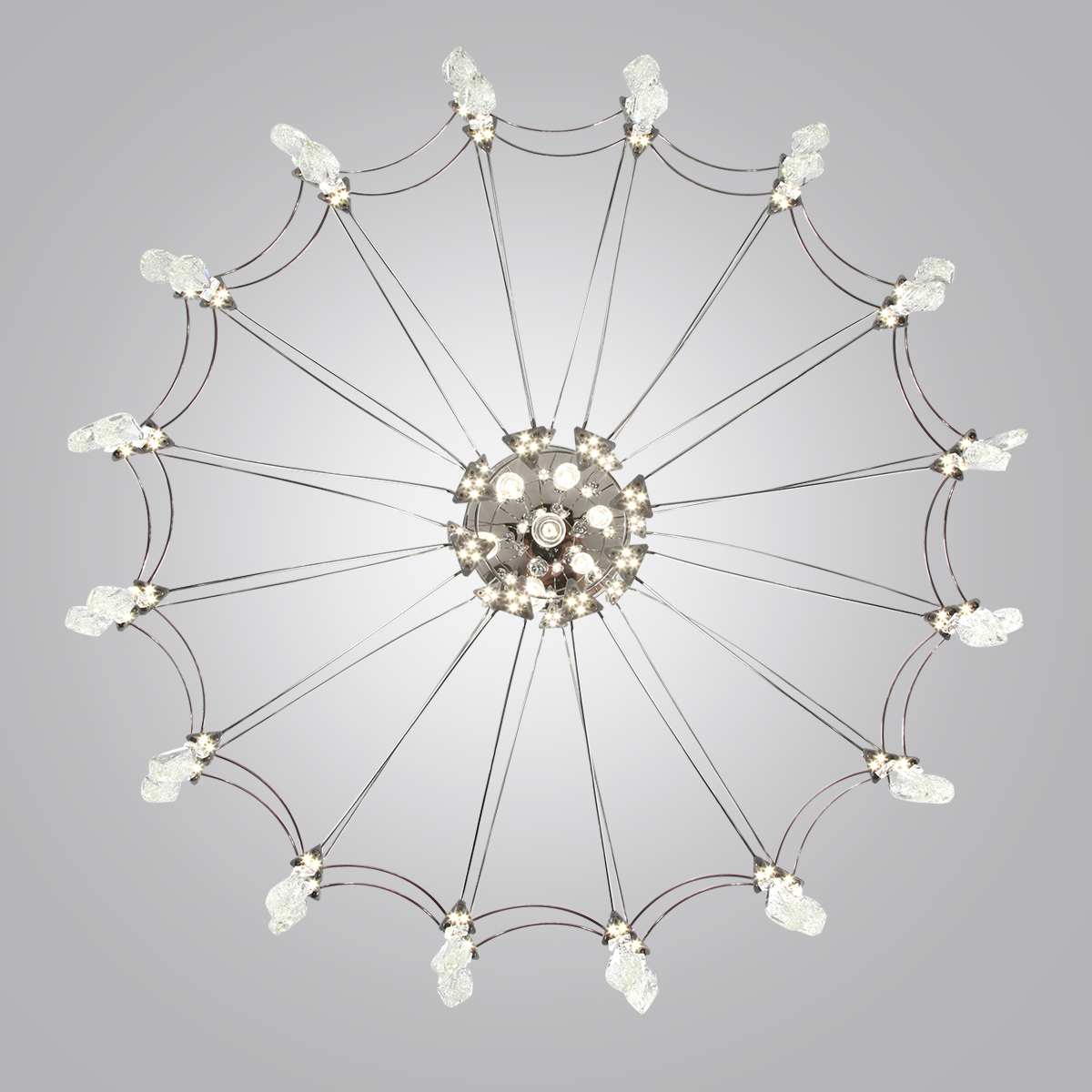 Потолочный светильник 103*LED*51W, 4000К, 4590lm Odeon Light Flamenco 6699/51CL, хром