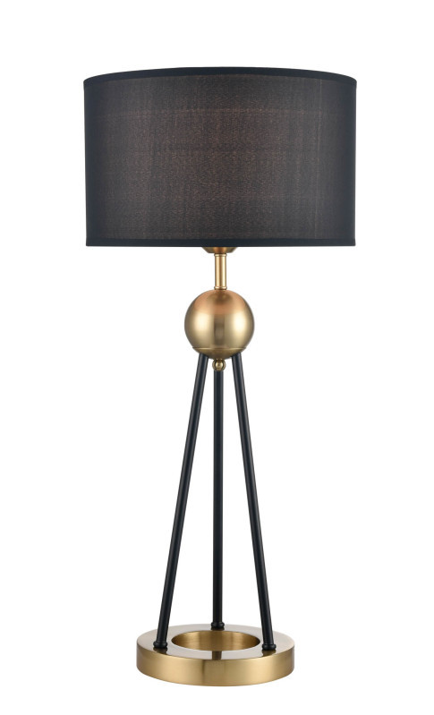 Настольная лампа  30*64 см, 1*E27 латунь, черный Vele Luce Saturno VL5764N01