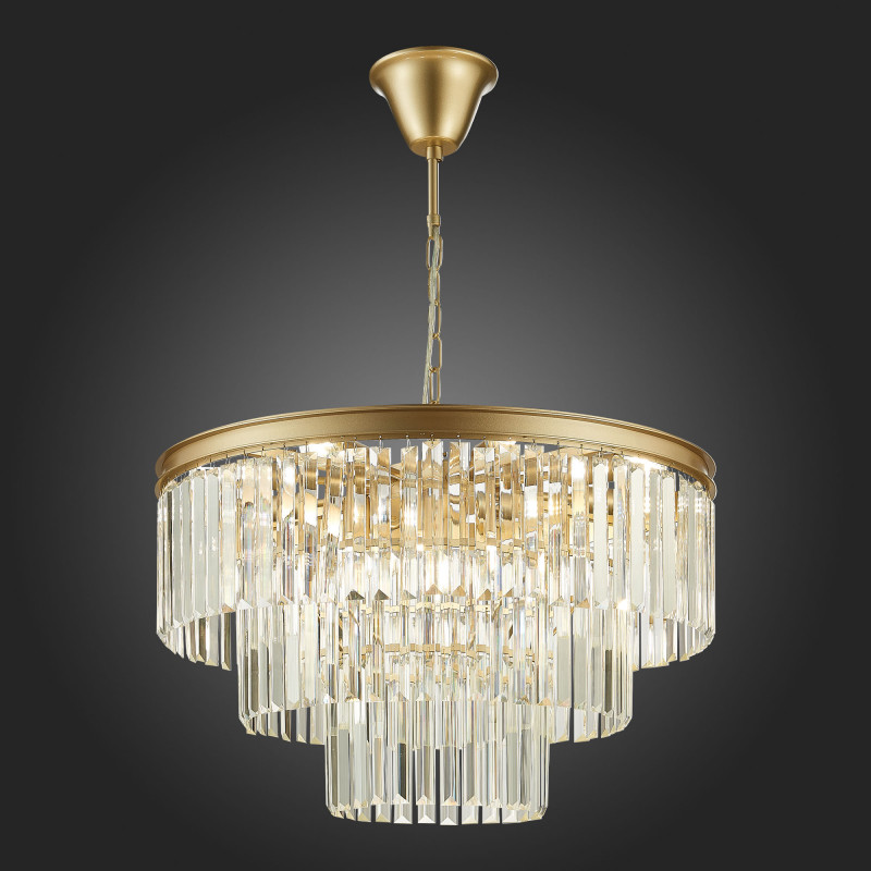 Люстра подвесная 60 см, ST LUCE ERCOLANO SL1624.203.12 шампань
