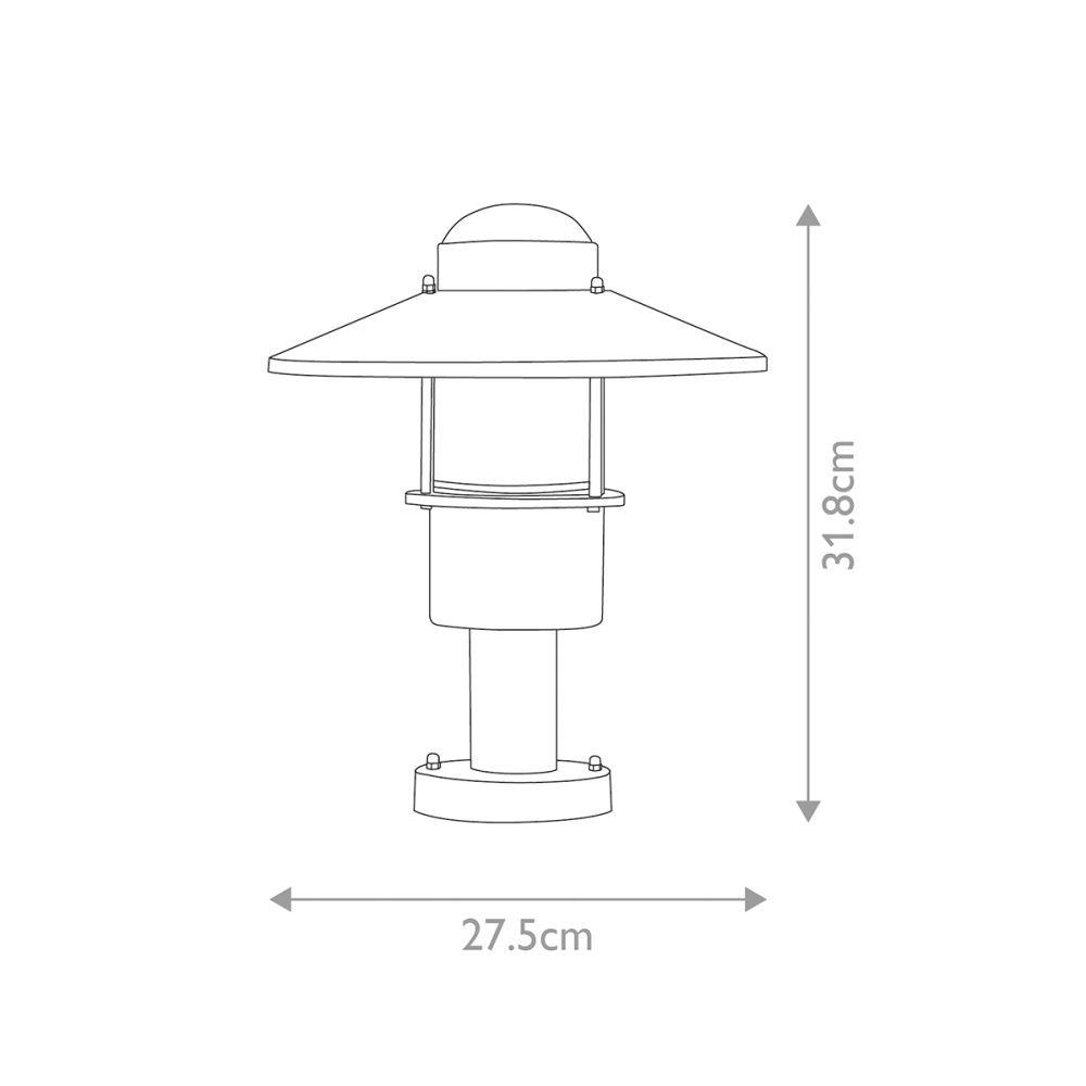 Фонарь-пьедестал Elstead Lighting, Арт. KLAMPENBORG-PED-BK