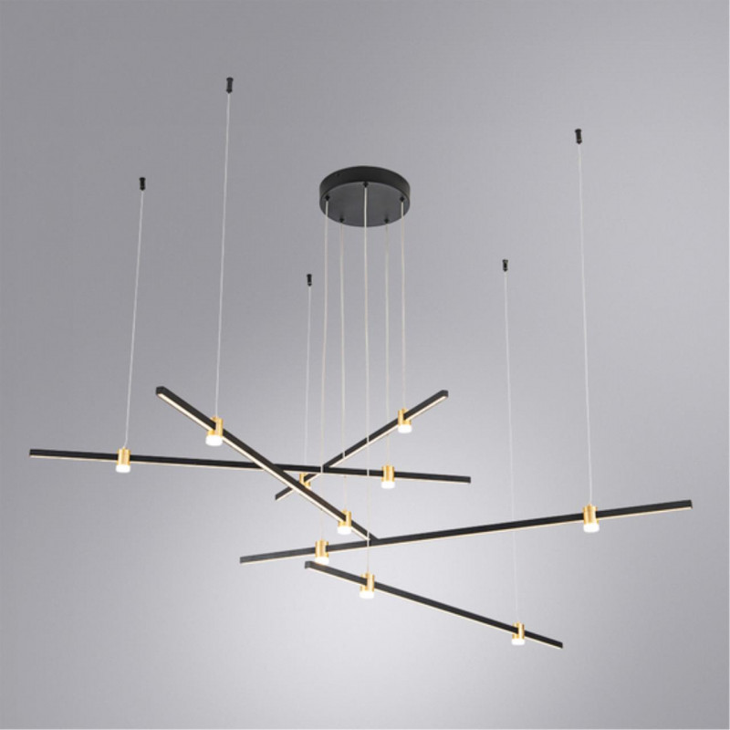 Светильник 160 см, 100W, 2800-6500K, Arte Lamp Errai A2195SP-5BK, черный-бронза