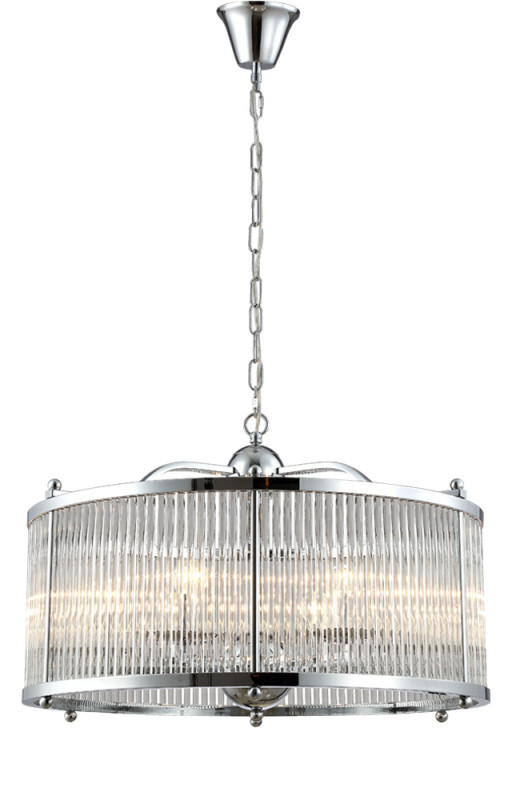 Люстра 60 см, Crystal Lux TADEO SP6 D600 CHROME/TRANSPARENTE хром