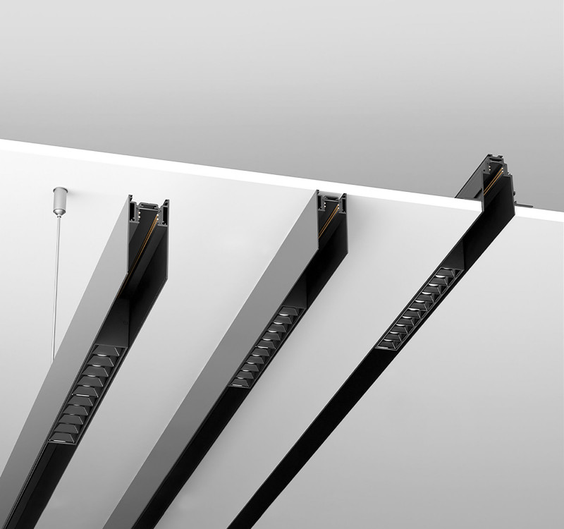 Шинопровод 100 см встраиваемый Maytoni Technical Magnetic track system S35 TRX004-221B черныйIP 20