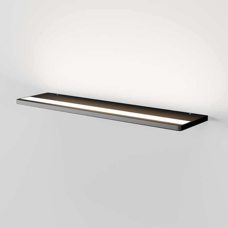 Подсветка 10*40*1,5 см, LED 12W 3000K Maytoni Mirror Shine C033WL-L12B3K черный