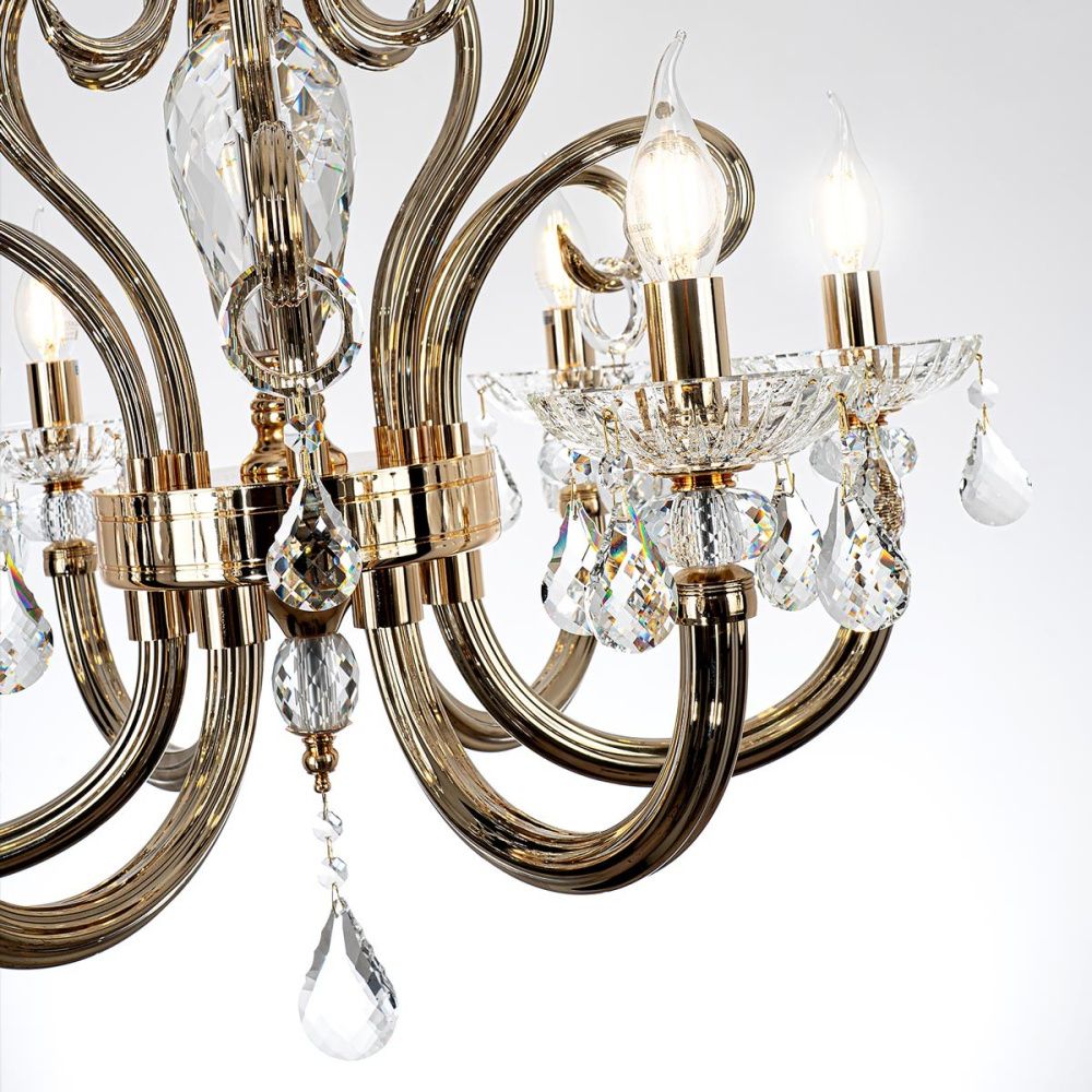 Люстра 65 см, 6*Е14*40W, Modelux  ML.7141.6P, Золото