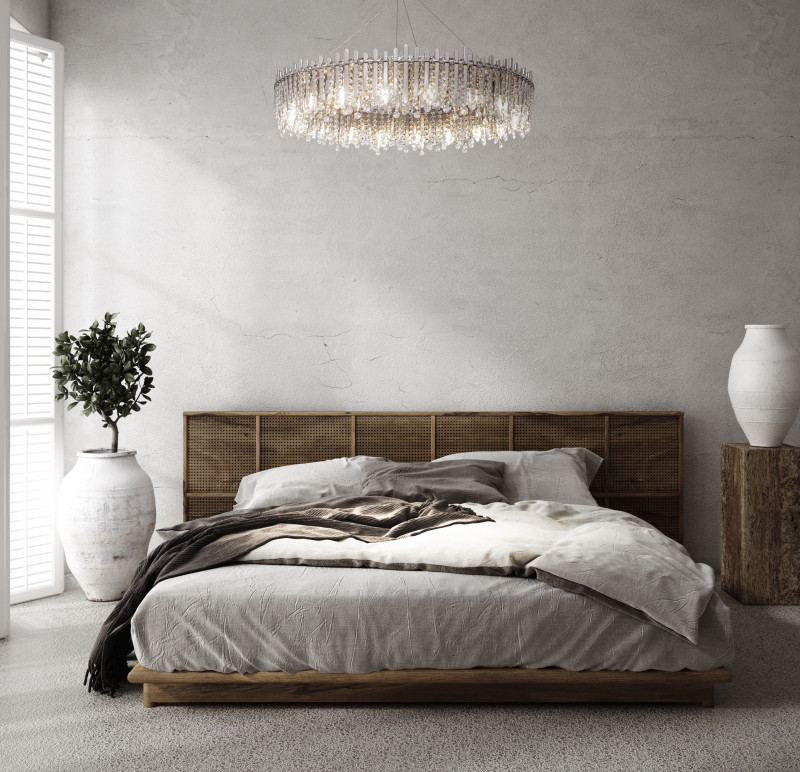 Подвесная люстра Maytoni Rocio MOD036PL-18N, диаметр 91 см, никель