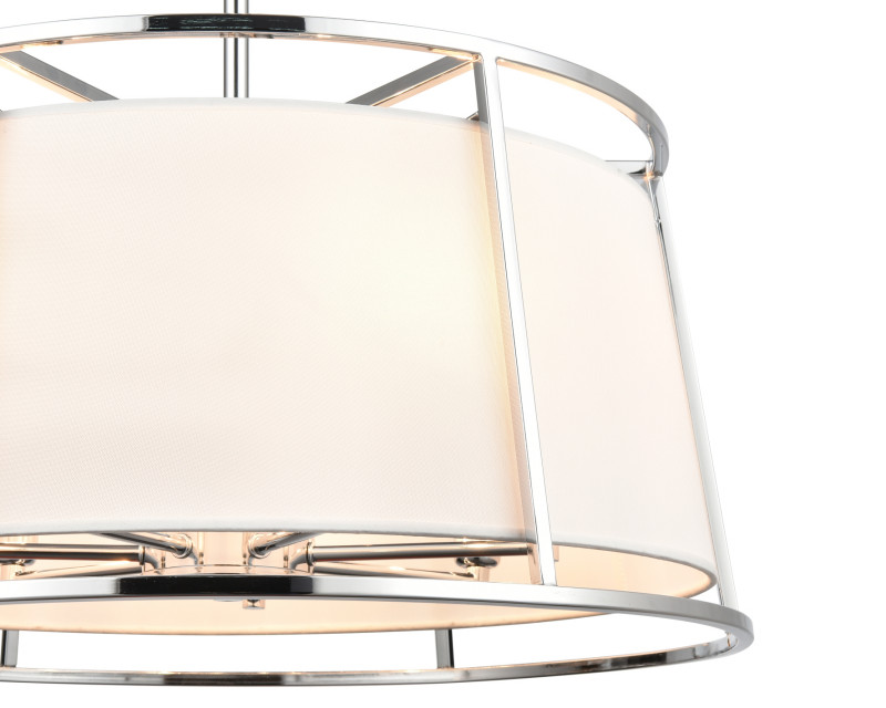 Подвесная люстра Vele Luce Linda VL4243P07, диаметр 60 см, хром