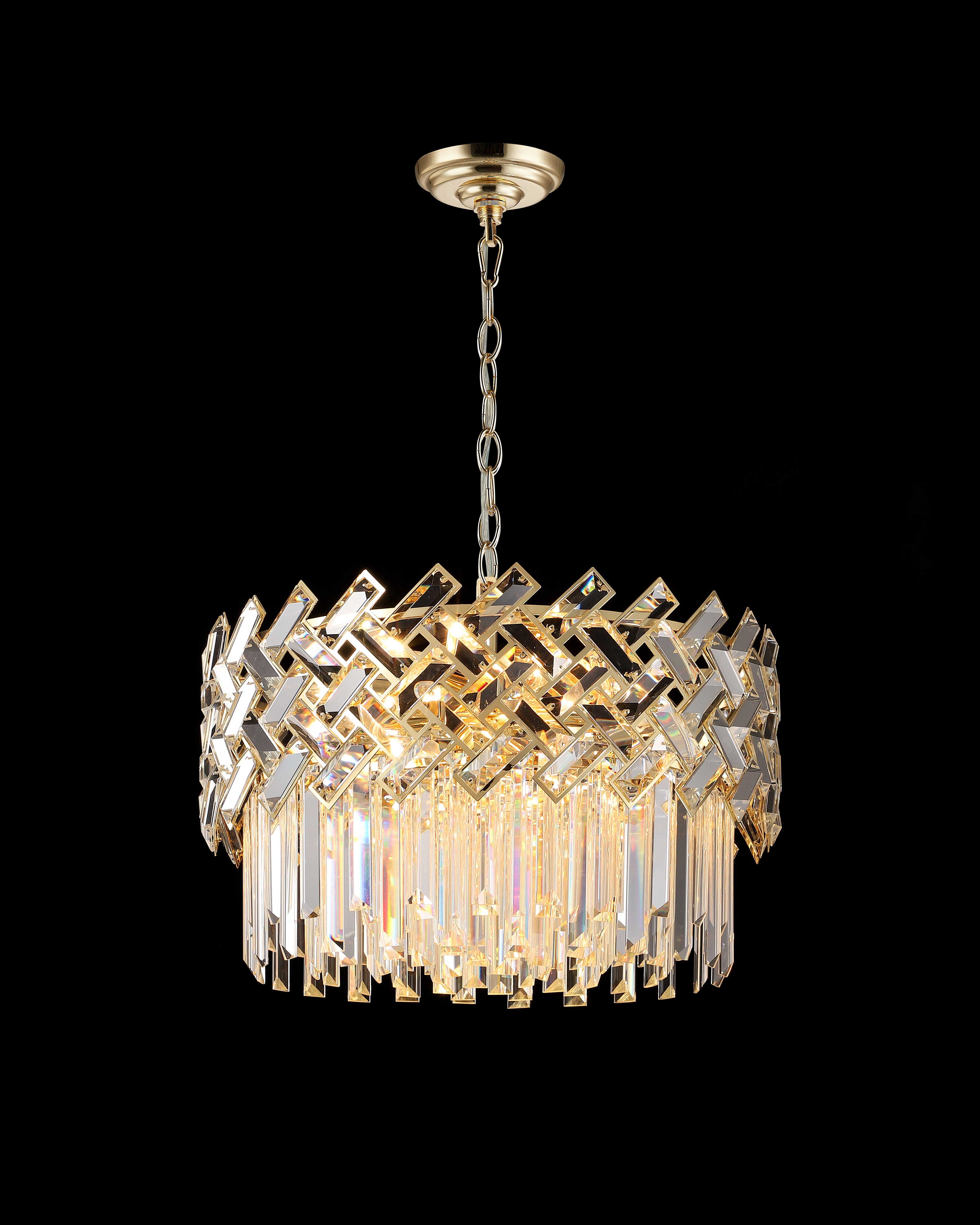 Люстра  500*300, 10*E14, 40W NewRgy Cristallo G99-D500 H-GOLD, H-GOLD