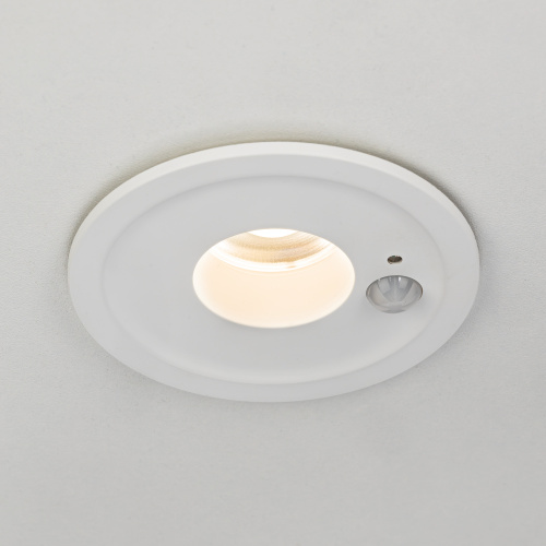 Встраиваемый светильник с датчиком движения 9 см, 5W, 4000K, Citilux SIGMA CLD00305S LED, белый