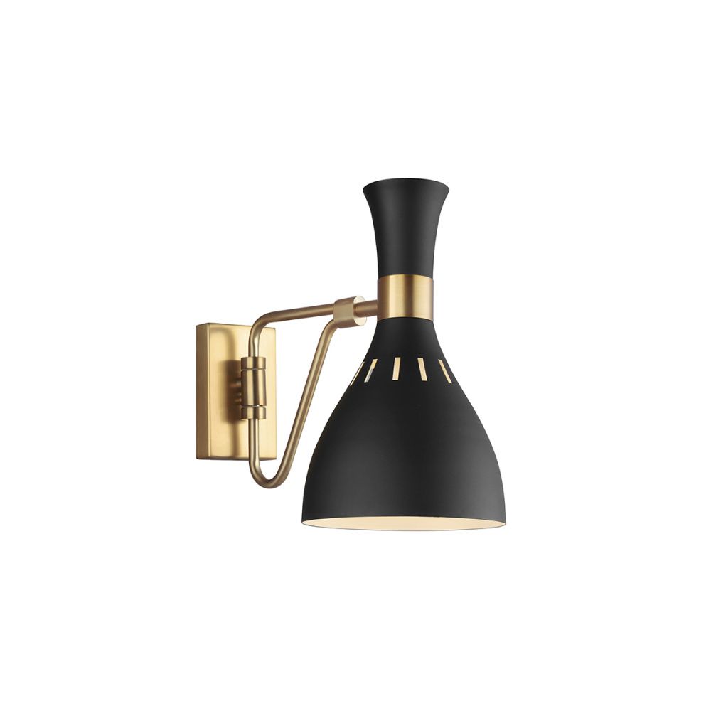 Бра 31*16*31 см, E27*60W, Natural Concepts Feiss Joan QZ-NEW-HARBOR-ISLE, черный, никель