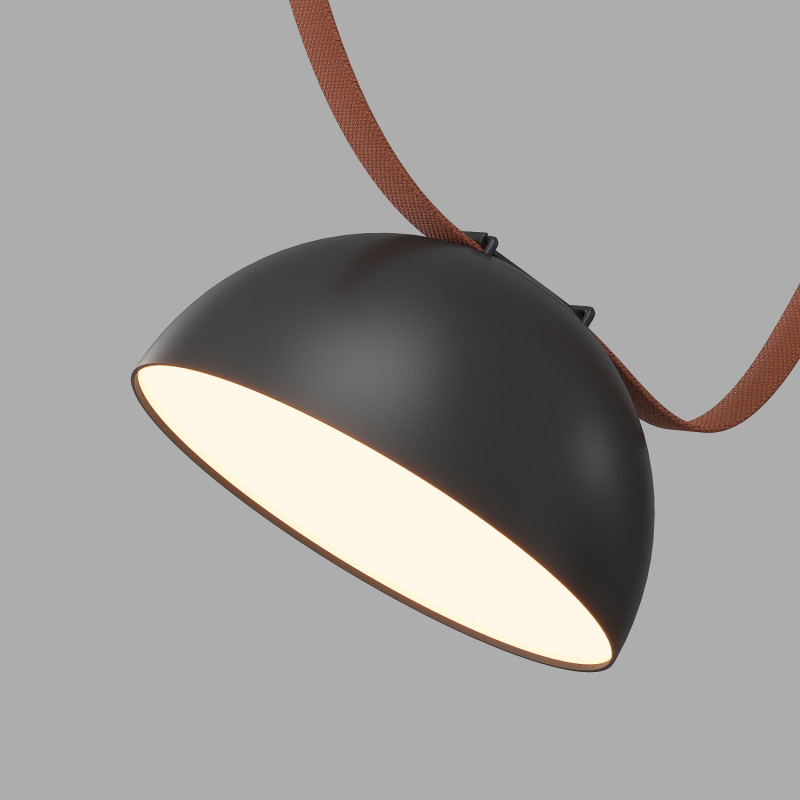 Трековый однофазный светильник 22 см, 24W, 3000K, Denkirs Belty Flow DK5561-BK, черный