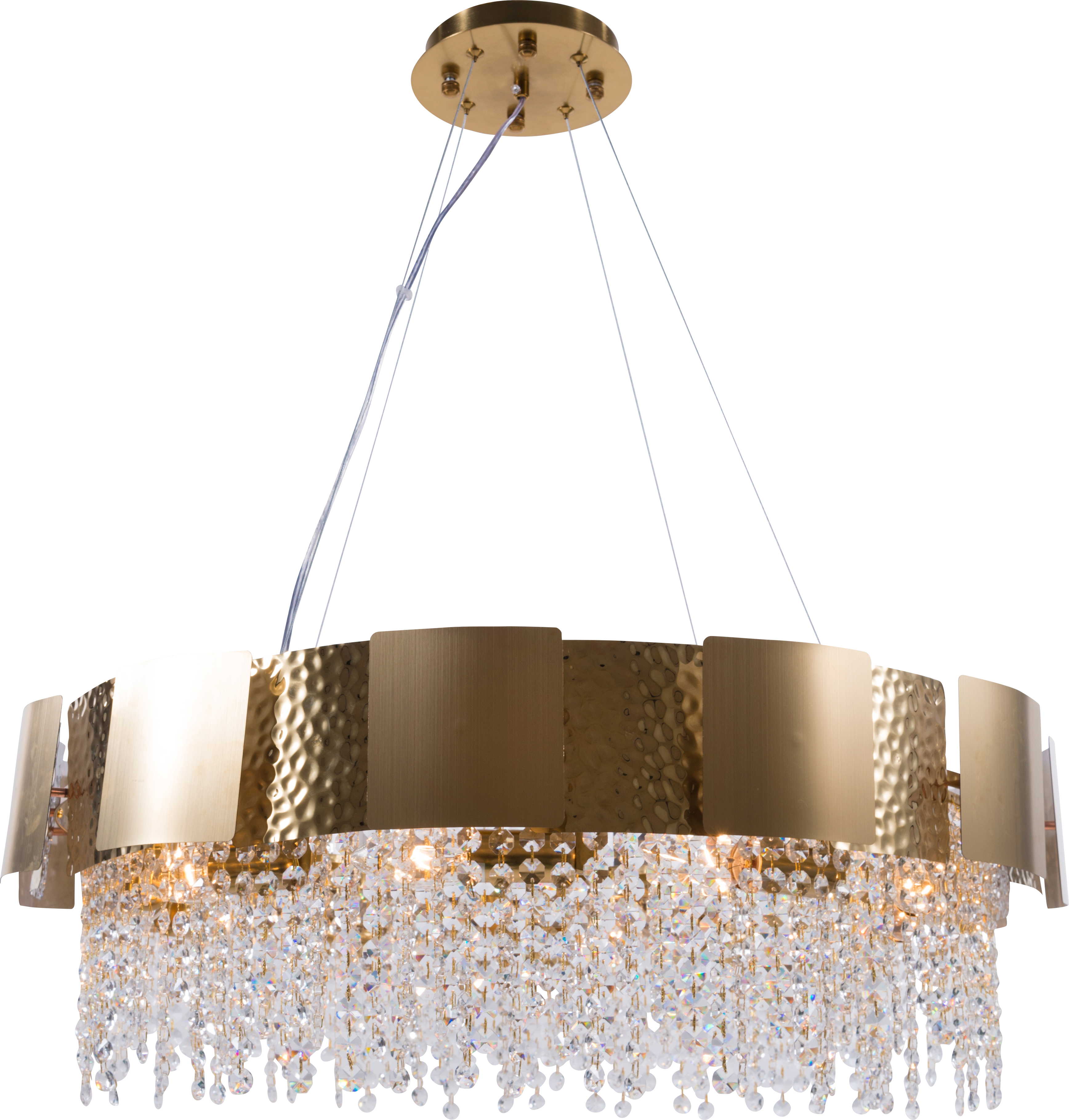 Люстра 700*250, 10*E14, 40W NewRgy Cristallo 2340P/10 PT BRS, Золото