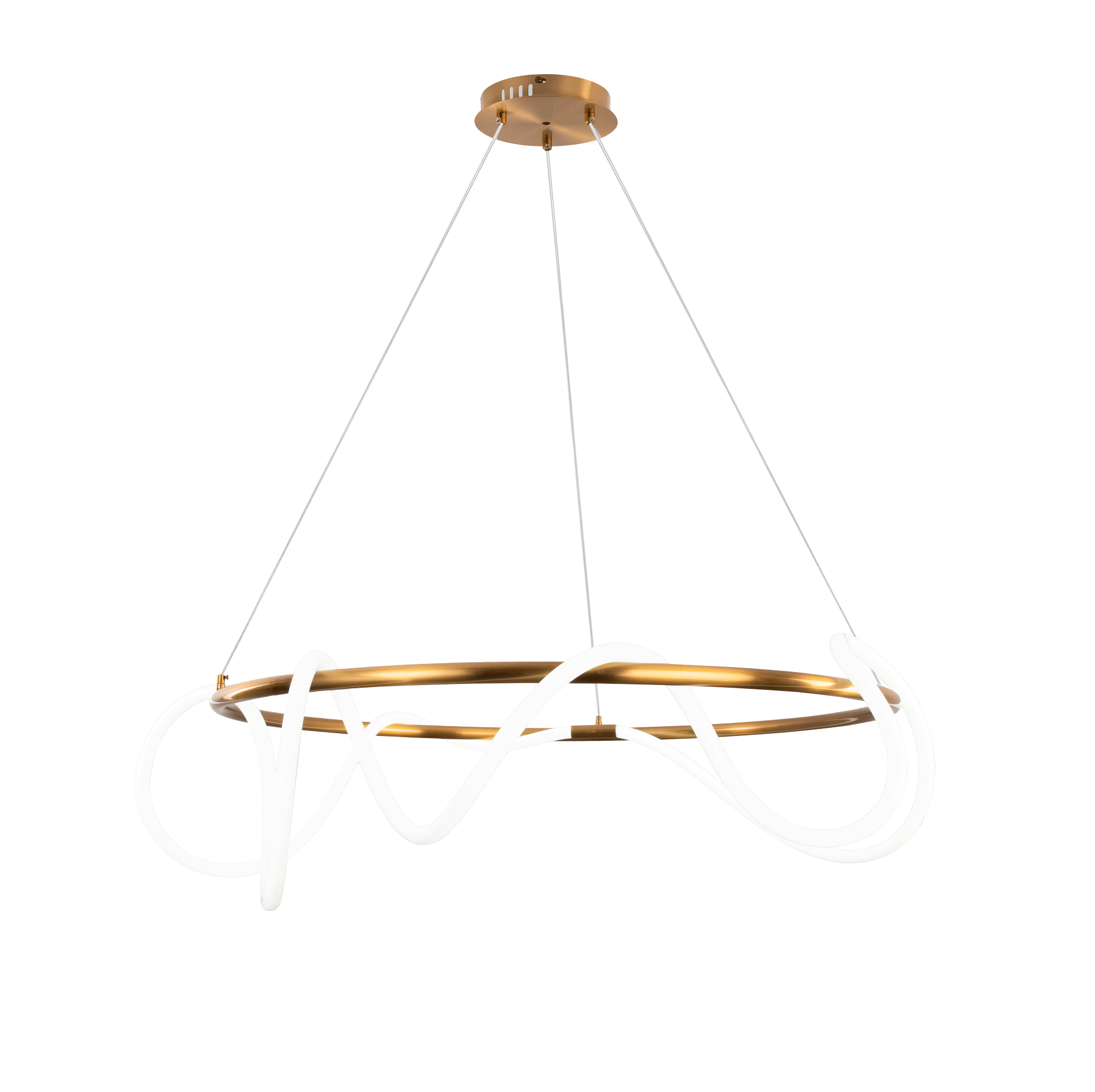 Люстра  1000*1200, LED, 60W 4000K NewRgy LED KT871-DW-100 BRASS, Бронза