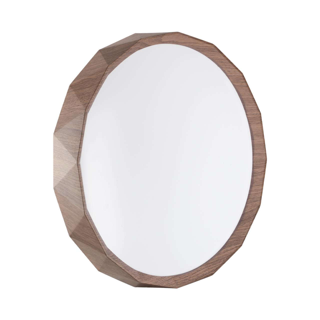 Cветильник 38,5*6,8 см, LED 48W, 4000 К, IP43, белый/коричневый, пластик Sonex Zif Wood, 7637/DL