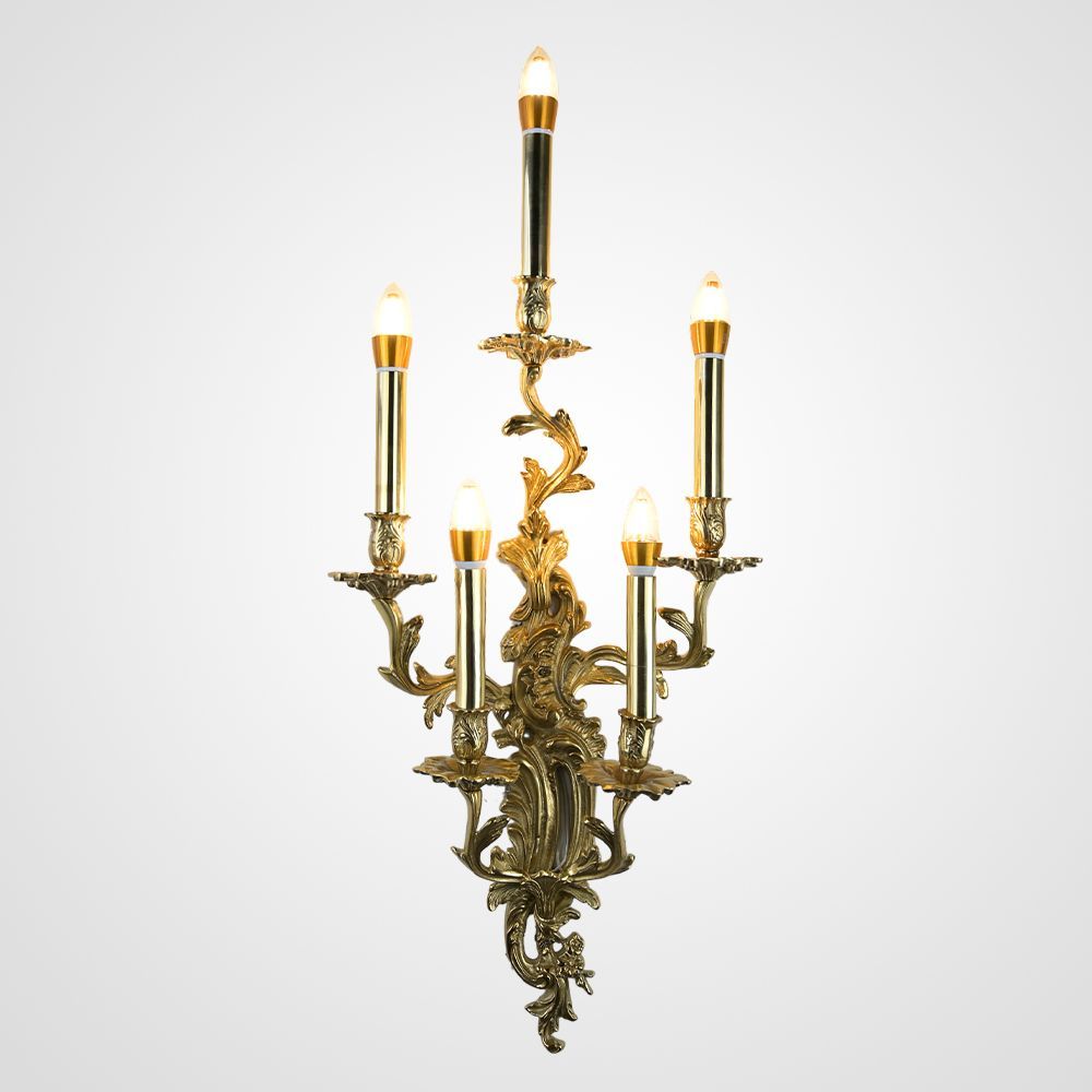 Бра Marcello Bad 85*40*40 см, 5*E14*40W, ImperiumLoft 255546-01, Золотистый