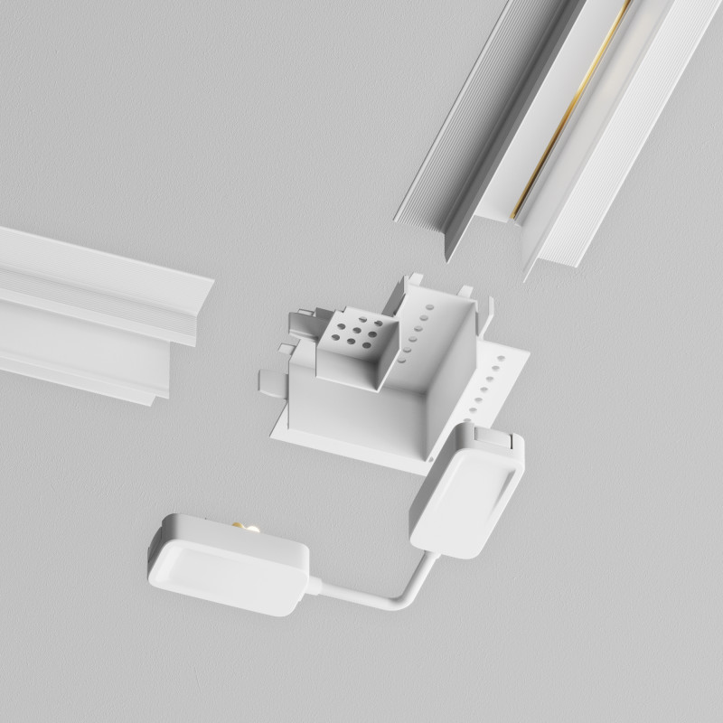 Комплектующие для встраиваемой трековой системы Maytoni Technical Magnetic track system Radity TRA084CL-12W белый