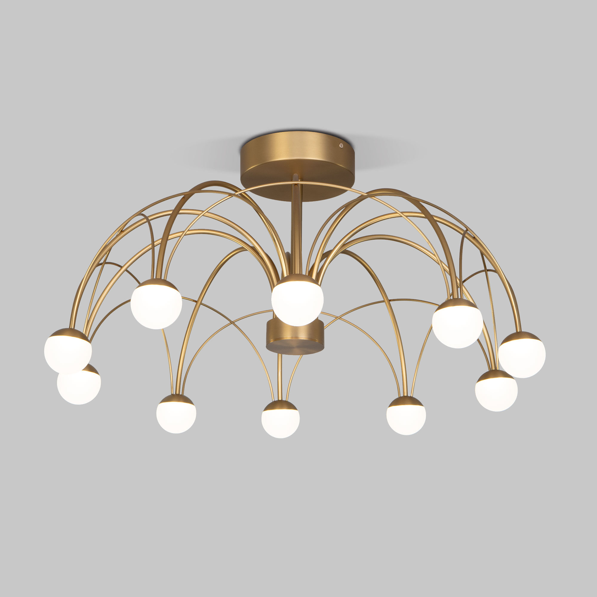 Светильник 65*65*35 см, LED*35W, 4000K, Eurosvet Ragno 90031/10, золото, a069303