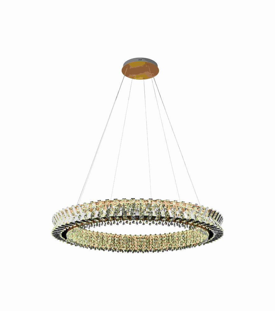 Люстра Ø600 x H1200 мм, LED 60W NewRgy BRASS(Латунь) 107PLSK/D600BG BRASS